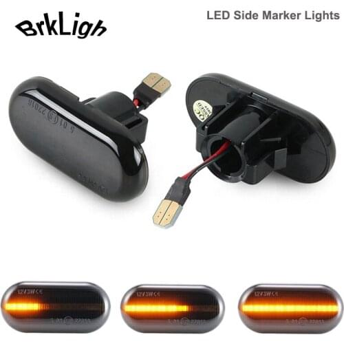 2Pcs LED Dynamic Side Marker Indicator Light Turn Signal Lamps For Renault Dacia Duster Lodgy Dokker Megane Clio Espace Kangoo