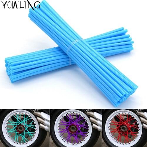 36pcs Motorcycle Wheel Rim Spoke Skins Covers Wrap Tubes Decor for EXC 125 200 250 300 350 400 450 500 525 530 125 390