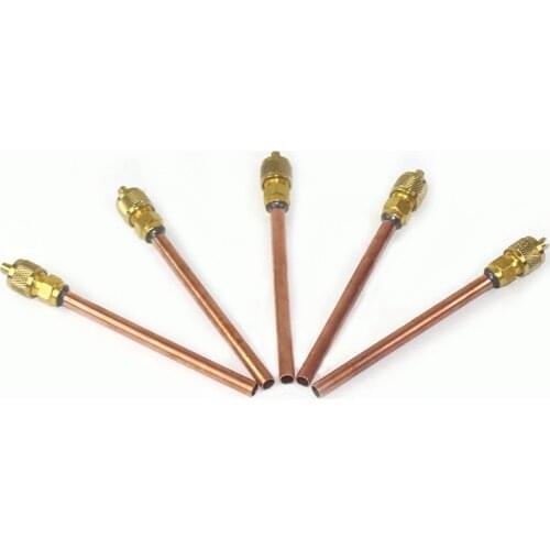 1pcs Refrigeration Filling Head Brass A/C Access Charge Valve Refrigerator Check Copper For Refrigerator Charging Pressure Check