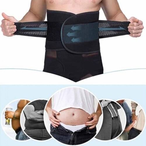 50% Hot Sale Mens Belly Tummy Abdomen Waist Slimming Shaper Wrapper Girdle Belt Breathable