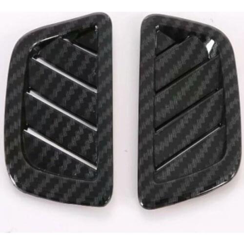 ABS Carbon Fiber For Land Rover Evoque 2020 Dashboard Air Conditioning Vent Outlet Frame Trim Car Accessories