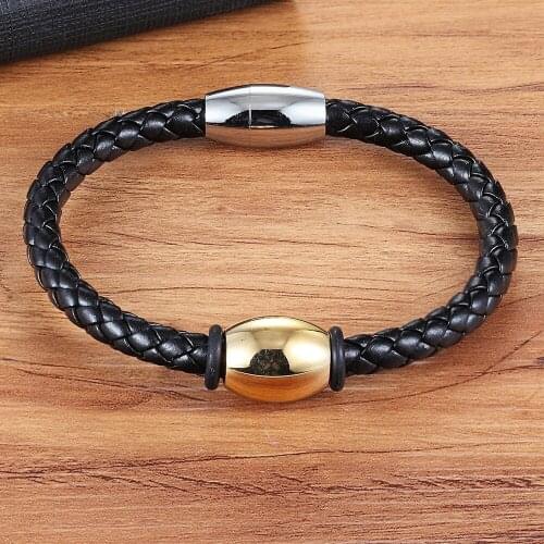 XQNI Elegant Delicate Pattern 4 Colors For Choices Black/Brown Genuine Leather Bracelet & Bangle Geometric Veins Leather Jewelry