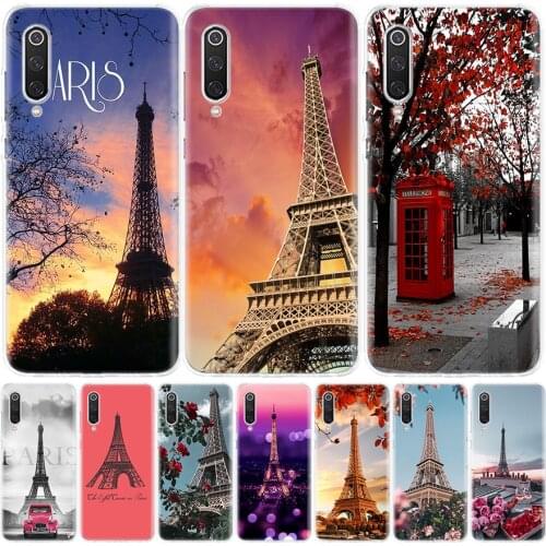 Paris Eiffel Tower Phone Case for Xiaomi Note 10 Mi 11 9 8 CC9 5X 6X A1 A2 A3 9T 10T Lite Pro Poco F1 X3 NFC F3 Cover Coque
