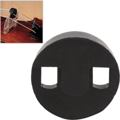 Black Round Rubber Cello Mute