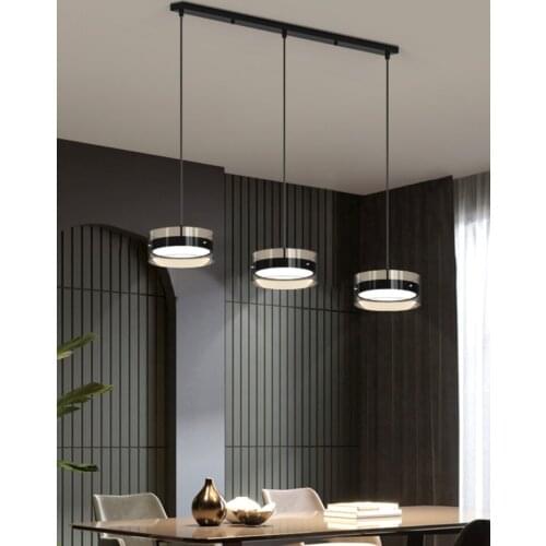 Colgante para restaurante, Loft, estilo Industrial, de tres Cabeza colgando, Bar, LED minimalista, novedad