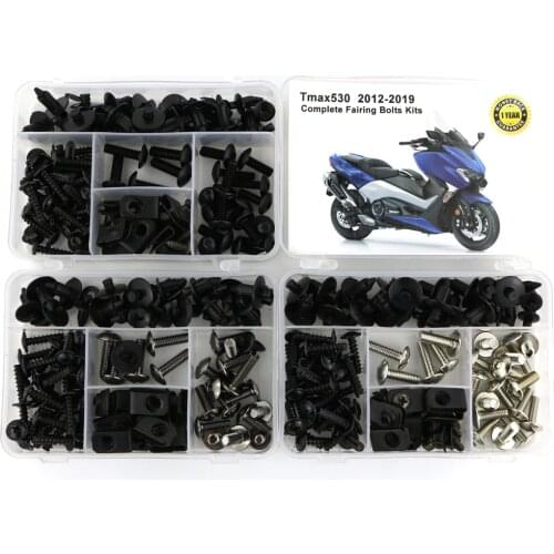 For Yamaha TMAX 530 TMAX530 2012-2019 Complete Full Fairing Bolts Kit Bodywork Screws Steel Clips Speed Nuts Covering Bolts