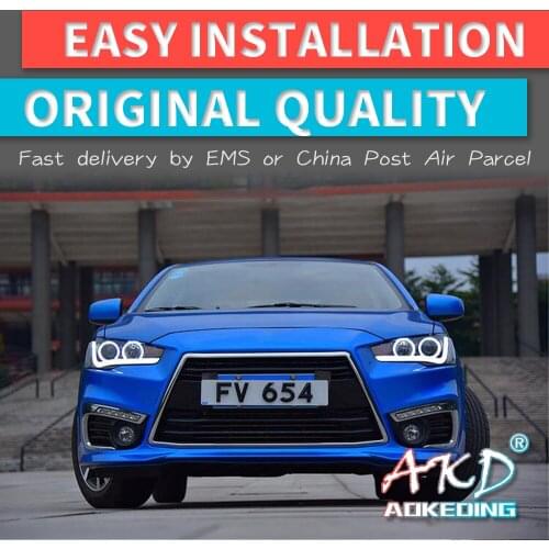 AKD Car Styling Headlights for Mitsubishi Lancer EX 2008-2016 LED Headlight DRL Head Lamp Led Projector Automotive Accessories