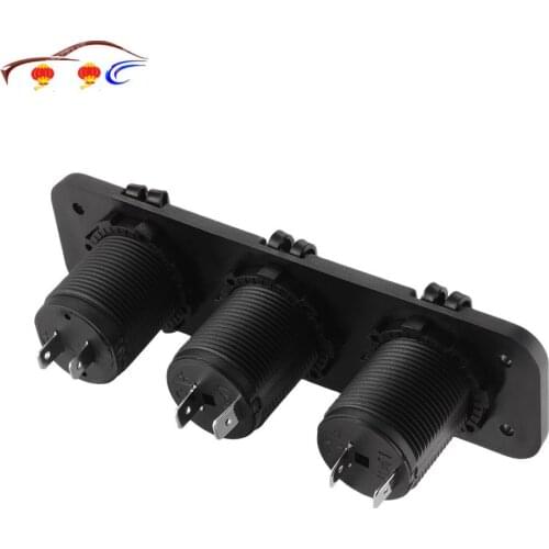 12V Car Boat Cigarette Lighter Socket +Dual USB Port Charger Mount Panel MA1503 Waterproof car, automobile charger electric seat