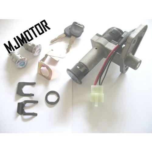 High Quality Ignition Key Switch Set Seat Lock Key For Chinese Scooter Honda QJ Keeway Yamaha R5 R9 150cc Motorcycle Spare Parts
