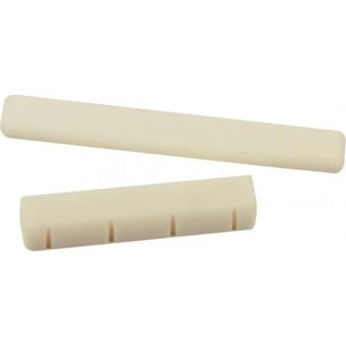 Bone Saddle Nut Slotted for Ukulele