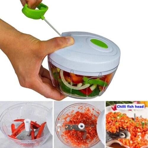 Kitchen New High Speedy Design Vegetable Fruit Twist Shredder Manual Meat Grinder Chopper Garlic Cutter Press Onion Slicer