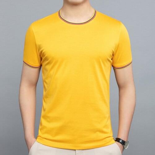 Summer Yellow Wide T-shirts Big Size Blue Retro England Classic Oversize Costume Pink Sporty Summer Mens Tee Gents Casual Blouse