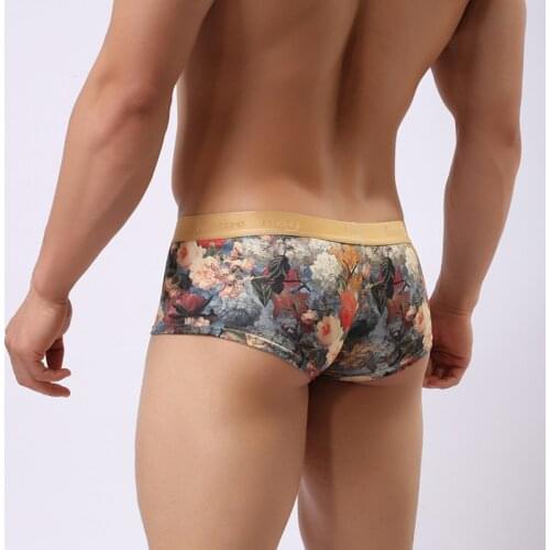 Gold Belt printed underwear man Boxer Shorts pouch hombre boxershort panties for men calsonsillos hombres