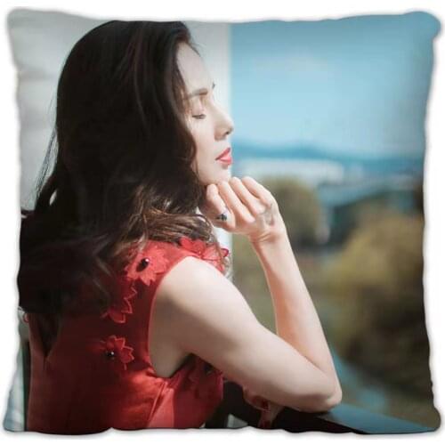 Little Dragon Girl Li Ruotong Pillowcase Pretty Scholar Yu Lexuan Same Paragraph Star Photo Poster Cushion Cover Star Surroundin