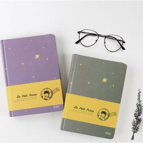 2021 New Arrival Vintage Little Prince Notebook Color Paper Hardcover Diary Book School Office Supplies Stationery