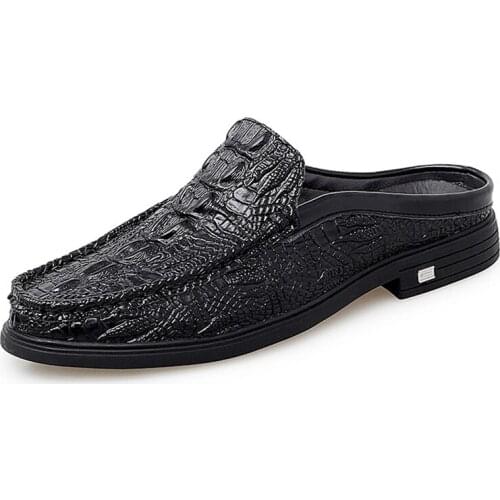 New Big Size Genuine Leather Men Sandals Cowhide Summer Sandals Quality Men Slippers Casual Outdoor Beach Shoes