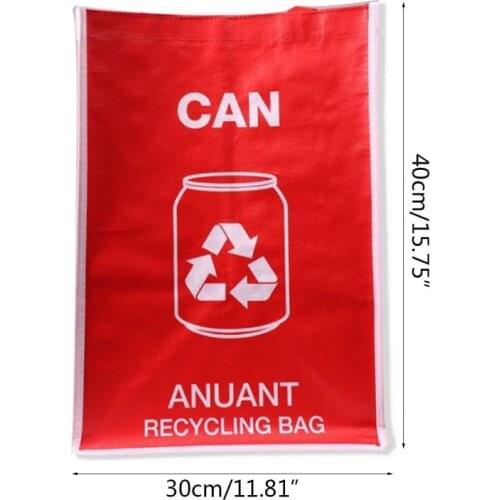 Separate Recycling Waste Bin Bags for Kitchen Office in Home - Recycle Garbage Trash Sorting Bins Organizer Waterproof Big P15D