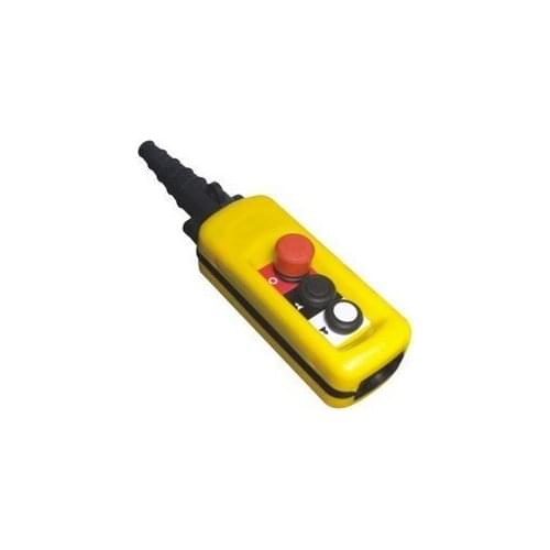 2 Speed Control Hoist Crane 2 Pushbuttons Pendant Control Station With Emergency Stop