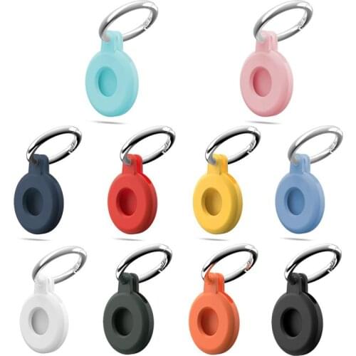 Silicone Protective Cover For Airtags Anti-lost Device Keychain Protective Shell For Locator Tracker Anti-sweat Protective Cases