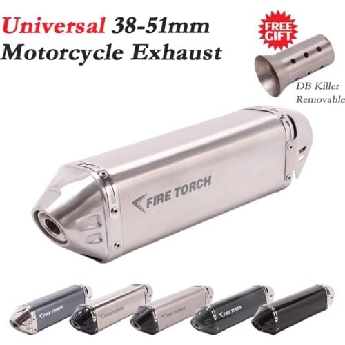 Universal Motorcycle Yoshimura Exhaust Pipe Escape Motocross Silencer For tmax 500 duke 390 ER6N Modify Carbon Muffler DB Killer