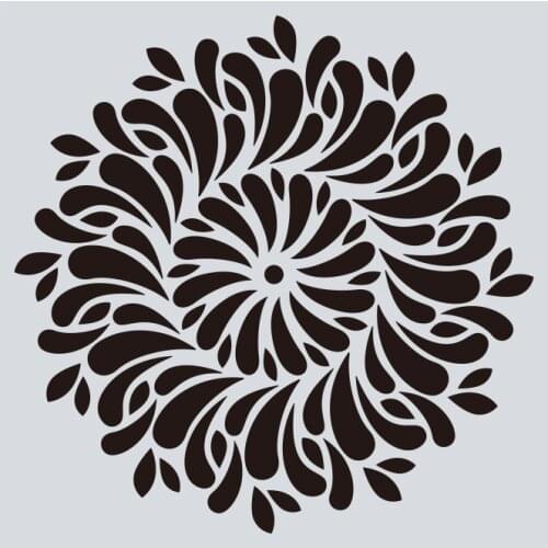 15*15 Mandala Layering Stencils Drawing Spray stencil DIY Scrapbook photo album Decorative Embossing DIY Card Crafts