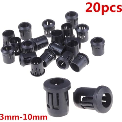 20pcs Black Plastic Lamp Bases LED Lamp Diode Holder Black Clip Bezel Socket Mount 3mm/5mm/8mm/10mm