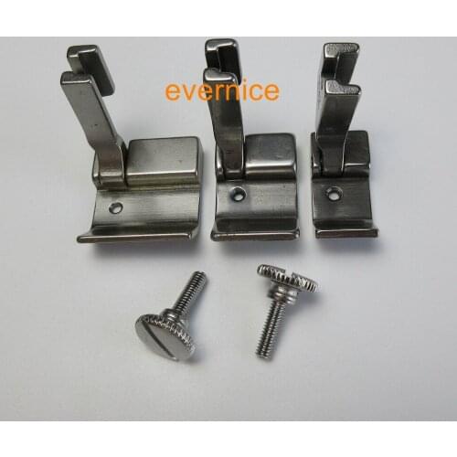 3 Turn Up Toe Hemming High Shank Foot S542 1/2 3/4 1 For Juki Ddl-5550 8500 8700