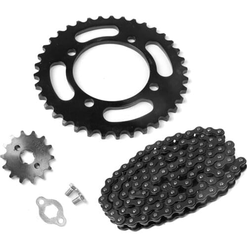 420 Chain 37T Rear & 14T Front Sprocket for SSR Coolster Taotao Pit Bike 70cc 90cc 110cc 125cc ATV 4 Wheeler Gokart Dirt Bike
