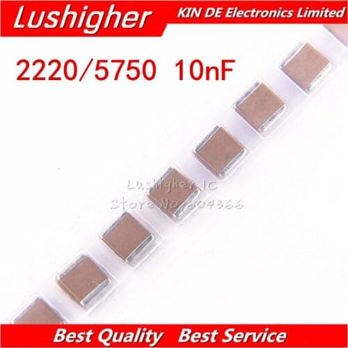 5pcs 2220 5750 10nf 0.01uf 103K 1000V 1KV X7R 10% SMD MLCC Ceramic Capacitor