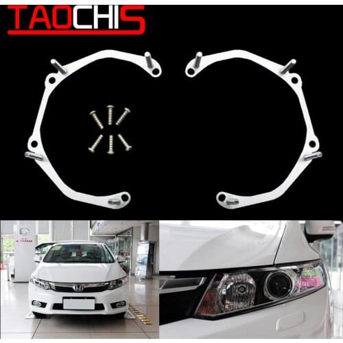 Taochis Car-Styling frame adapter Head light Bracket for HONDA CIVIC 9 Hella 3R G5 5 Bi xenon Projector lens
