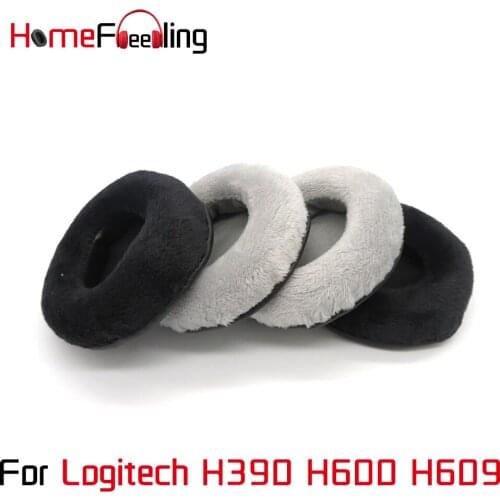 Homefeeling Ear Pads For Logitech H390 H600 H609 Earpads Round Universal Leahter Repalcement Parts Ear Cushions