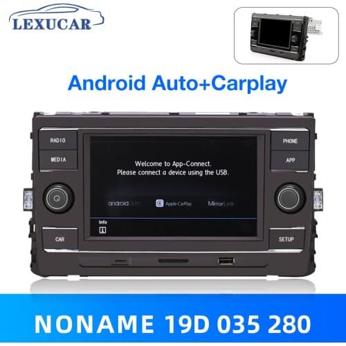 Noname Android Auto MIB 280 6.5" Car Radio Carplay Navigation Bluetooth Audio Stereo For VW Golf 7 MK7 7.5 Passat B8 19D 035 280