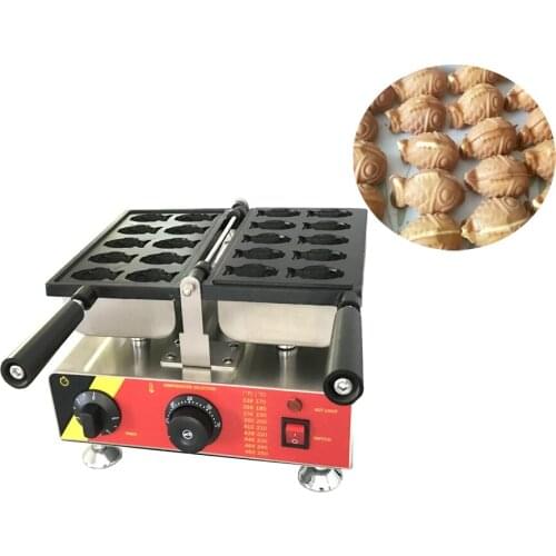 Free Shipping 10 pcs Ice Cream Taiyaki 110V 220V Goldfish Shape Waffle Maker Machine Iron Baker Pan