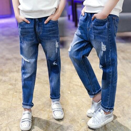 Kids Jeans Wear Skinny Jeans Baby Girl Spring Autumn Long Pant Button Fly Fashion Denim trouser Children Jeans For Girls