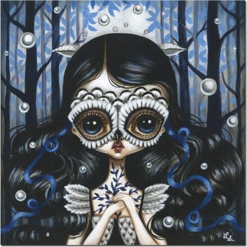 Diy 5d Mosaic diamond cartoon big eye girl diamond painting dimond painting full square round drill embroidery A1849