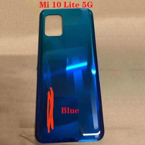 For Xiaomi Mi 10 Lite 5G Original new Back Battery Cover glass Housing Replacement Part