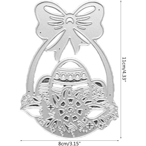 Easter Egg Spring Flower Basket Metal Scrapbooking Cutting Dies DIY Paper Crafts G6DB