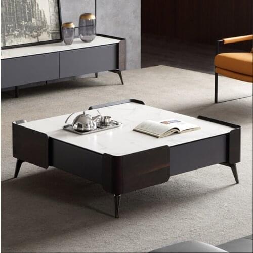 Coffee table TV cabinet combination living room complete size apartment designer modern simple rock plate generous coffee table