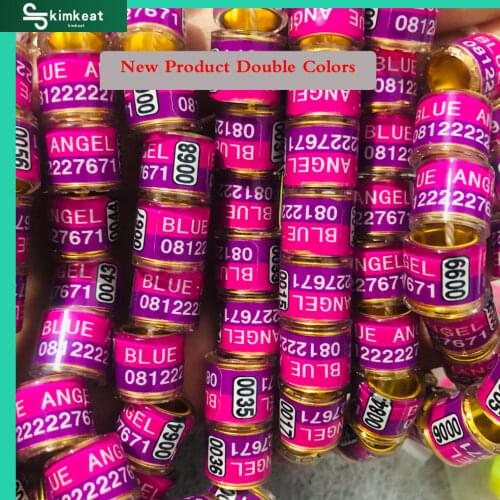 Customized birds rings with Two Color Pigeon Ring 50pcs