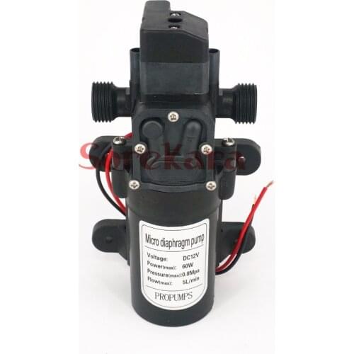 1/2" BSP Male DC 12V/24 60W Micro Diaphragm Water Pump Self-priming Booster Pump Automatic Switch 300L/H Y4