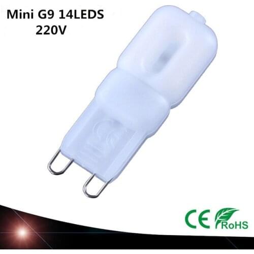 NEW Mini G9 LED lamp 220 V 230 V 240 V 5W 14 LEDS Lamps SMD2835 Corn Bulbs Chandelier Light Bright Spot