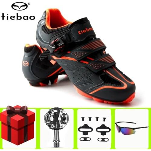 TIEBAO sapatilha ciclismo mtb cycling shoes 2021 SPD pedals self-locking bicicleta zapatillas mountain bike women sneakers men