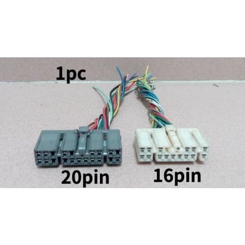 1pc for Toyota lexus crown prado power amplifier 16Pin 20Pin plug wire line cable
