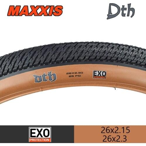 1pc MAXXIS 26 DTH Bicycle Tire 26*2.3 MTB Street Bike Tire Fixed Gear EXO Protection Yellow Ultralight Cycling Steel Wire Tyre