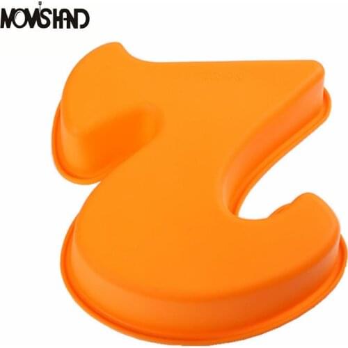 100% food grade Large Silicone Number 2 Cake Mould Pan Baking Tin Birthday Anniversary 2nd