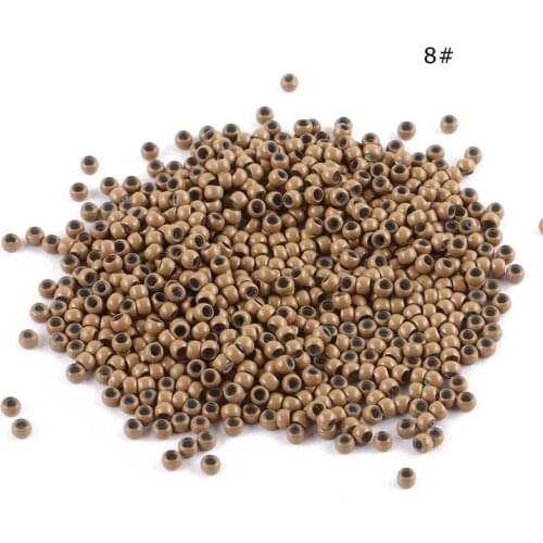 1000pcs 2.9x1.6x2.0mm Silicone nano rings for nano rings copper with silicone lined hair beads hair rings hair extension tools