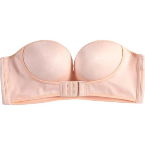 2021 New Sexy Invisible Bras Women Push Up Strapless Bra Lingerie Backless Brassiere Seamless Bralette Underwear