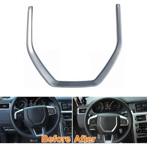 ABS Inner Car Steering Wheel Cover Trim Molding Frame Decoration For 2015 Land Rover Discovery Sport Car Styling