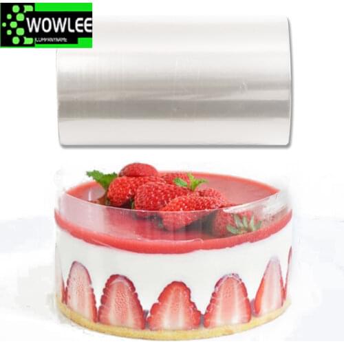 10m/Roll Transparent Clear Cake Baking Collar Kitchen Wrapping Tape Surround Film Lining Rings Make Decor Mold Tools