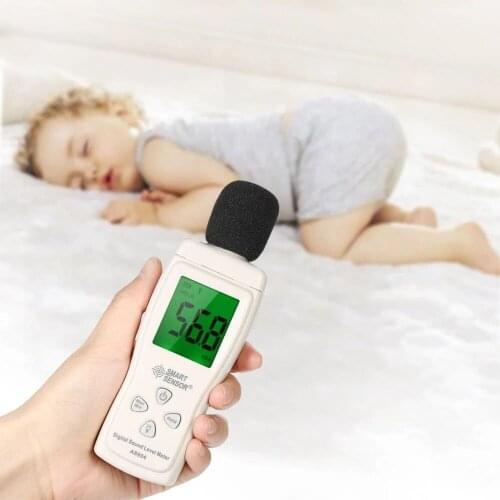 AS804 Decibel Meter Digital Sound Level Meter 30dB-130dB Handheld LCD Digital Noise Tester For Baby Sleep DB Decibel Level Meter